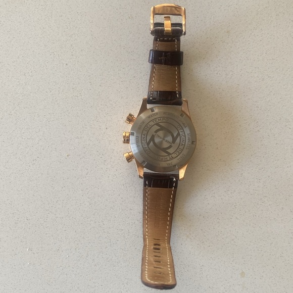 Officina Del Tempo Rose Gold-tone Stainless Steel Chronograph Watch - Picture 4 of 8